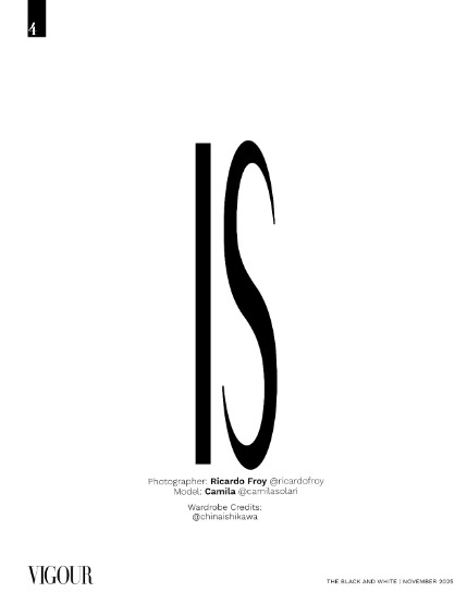 VIGOUR MAGAZINE The Black And White | October 2025 | Issue 03, page 4