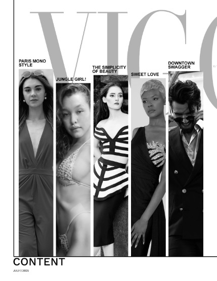 VIGOUR MAGAZINE The Black And White | July 2025 | Issue 01, page 2