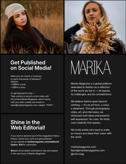 MARIKA MAGAZINE PORTRAIT (ISSUE 6036 - NOVEMBER), page 2