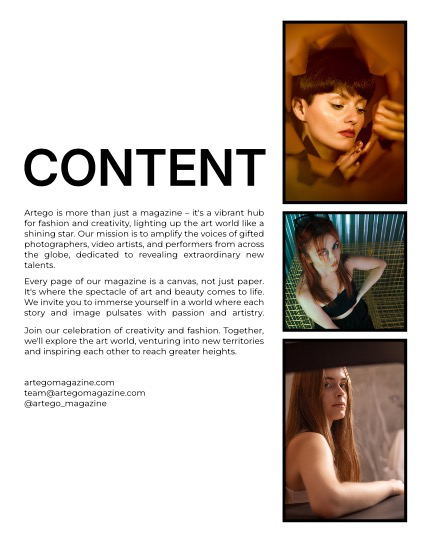 ARTEGO MAGAZINE - PORTRAIT AUGUST ISSUE 1022, page 2