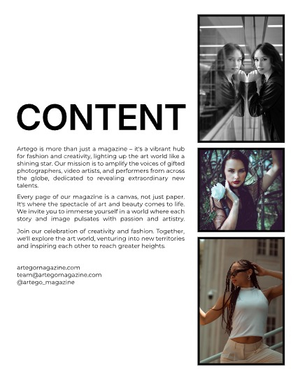 ARTEGO MAGAZINE - PORTRAIT OCTOBER ISSUE 1099, page 2