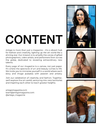 ARTEGO MAGAZINE - PORTRAIT OCTOBER ISSUE 1095, page 2