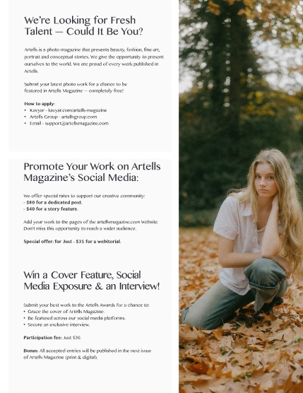 ARTELLS MAGAZINE - PORTRAIT JANUARY (Vol 3830), page 3