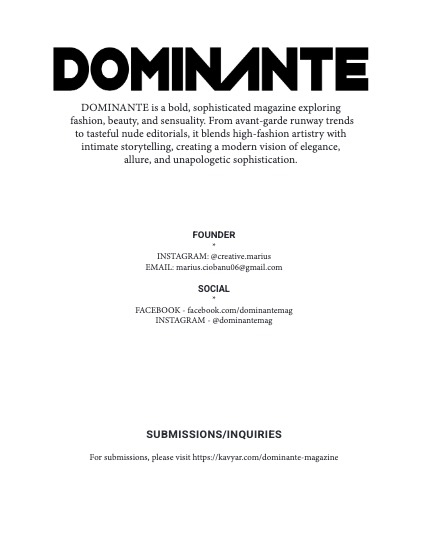DOMINANTE MAIN ISSUE 51 September 2025, page 2