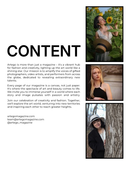 ARTEGO MAGAZINE - PORTRAIT NOVEMBER ISSUE 1132, page 2