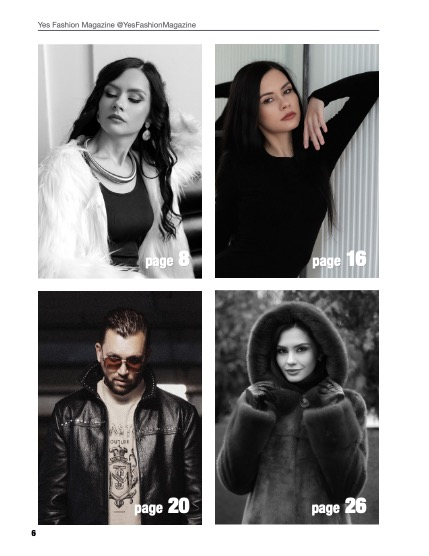 Yes Fashion Magazine, Issue #81, February 2026, Fashion Edition, page 6