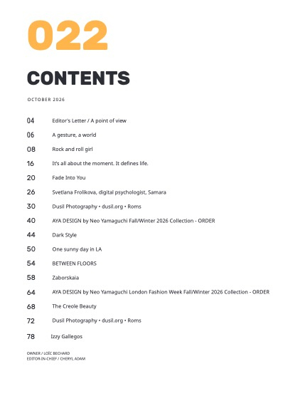 Rebelia Issue 22, October 2026, page 5