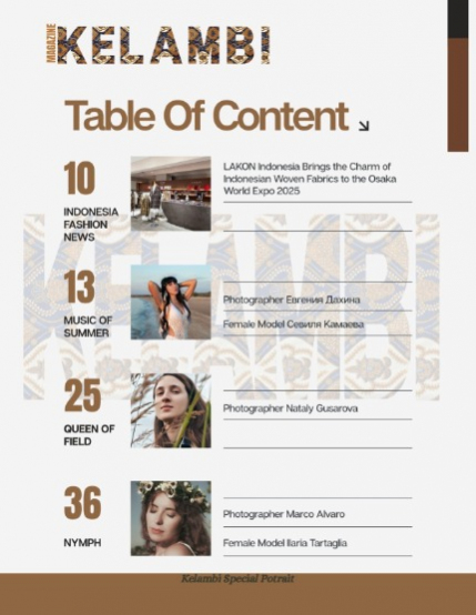 Kelambi Magazine Special Potrait Issue 4th September 2025, page 4