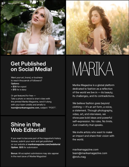 MARIKA MAGAZINE PORTRAIT (ISSUE 5977 - October), page 2