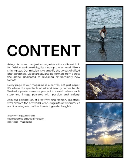 ARTEGO MAGAZINE - EMOTIONS. ART. FASHION JULY ISSUE 976, page 2