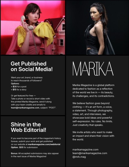 MARIKA MAGAZINE SENSE. VIEW. STYLE (ISSUE 5825 - AUGUST), page 2