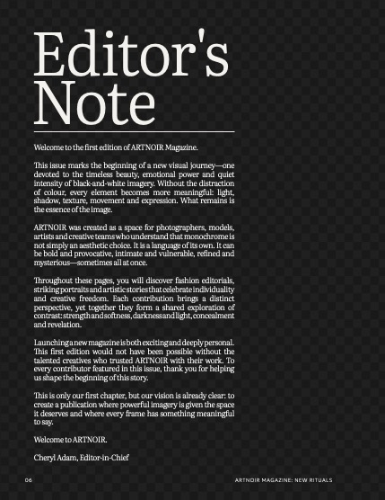 Artnoir Issue #4 July 2026, page 6