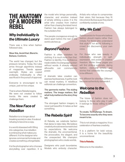 Rebelia Issue #16 August 2026, page 3