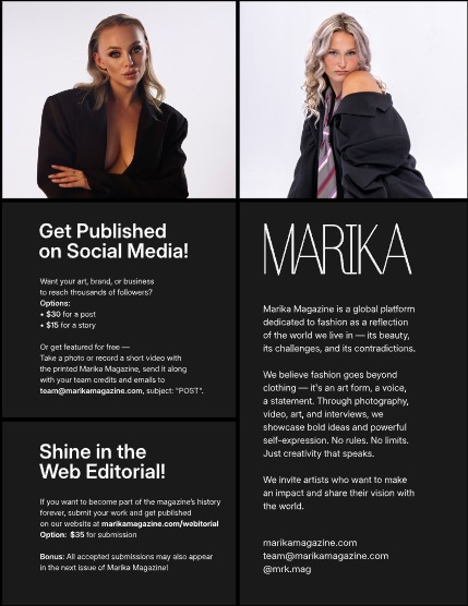 MARIKA MAGAZINE PORTRAIT (ISSUE 6041 - NOVEMBER), page 2