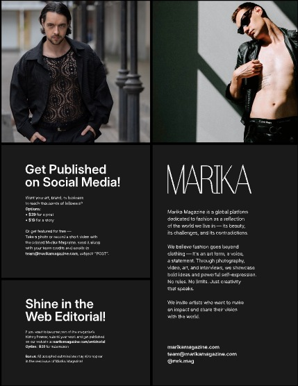 MARIKA MAGAZINE MEN (ISSUE 6307 - JUNE), page 2