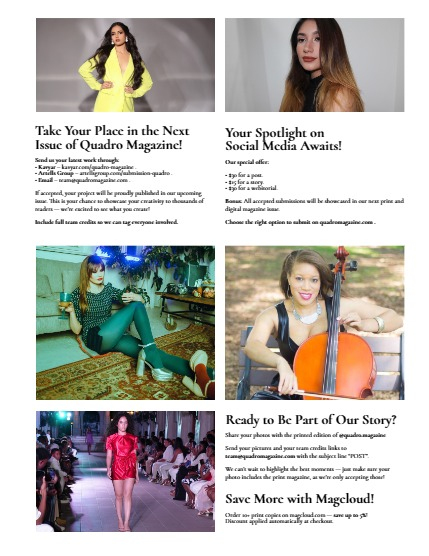 QUADRO MAGAZINE - EMOTIONS. ART. FASHION AUGUST (Vol 1215), page 3