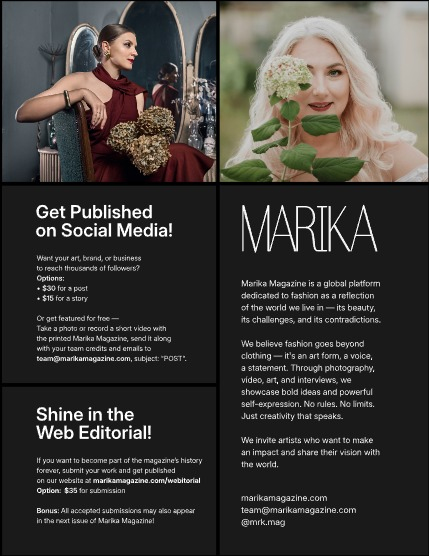 MARIKA MAGAZINE FASHION & GLAMOUR (ISSUE 6085 - December), page 2