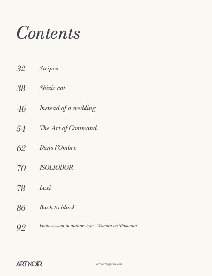 ARTNOIR Issue 23 vol 2, October 2026, page 4