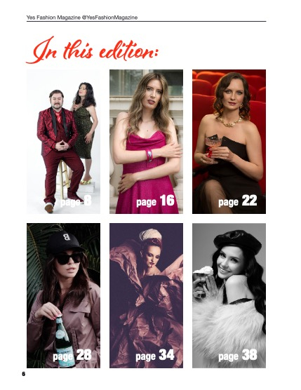 Yes Fashion Magazine, Issue #93, June 2026, Fashion Edition, page 6