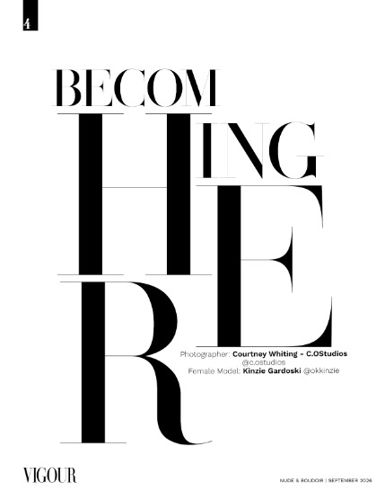 VIGOUR MAGAZINE The Nude & Boudoir | September 2026 | Issue 02, page 4