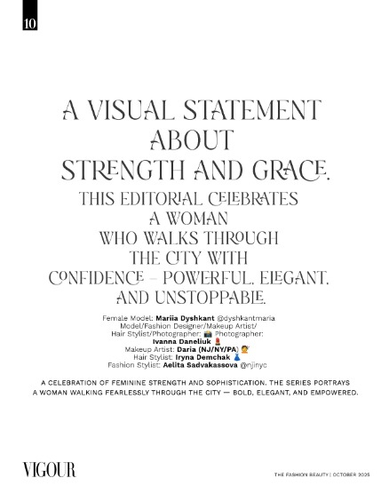 VIGOUR MAGAZINE Fashion & Beauty | October 2025 | Issue 22, page 10