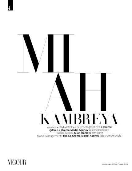 VIGOUR MAGAZINE Nude & Boudoir | April 2026 | Issue 05, page 4