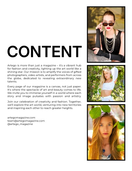 ARTEGO MAGAZINE - PORTRAIT MAY ISSUE 855, page 2