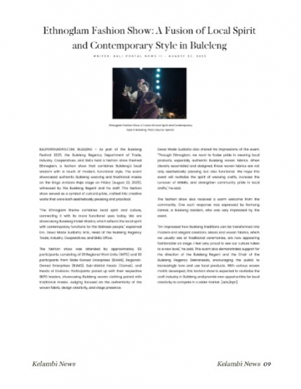 Kelambi Magazine Special Potrait 3rd September 2025., page 9