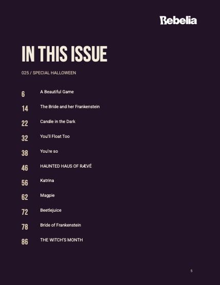 Ребелия, журнал. Октябрь 2026, выпуск 25 (Rebelia Issue 25, October 2026), page 5