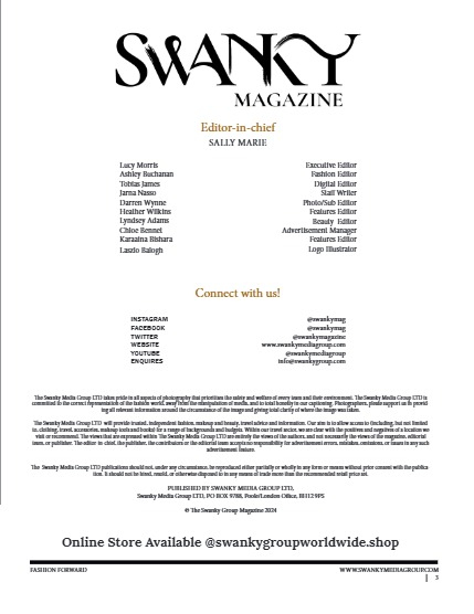Swanky Magazine - January 2025: The Fashion Edition Issue 1, page 3