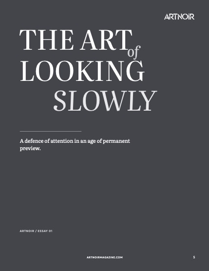 ARTNOIR Issue 20, September 2026, page 5