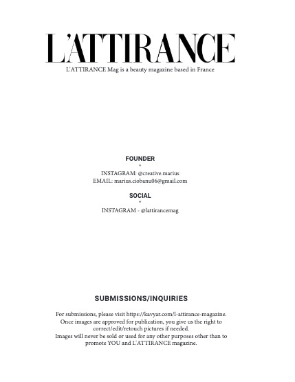 L'ATTIRANCE MAIN ISSUE 41 April 2025, page 2