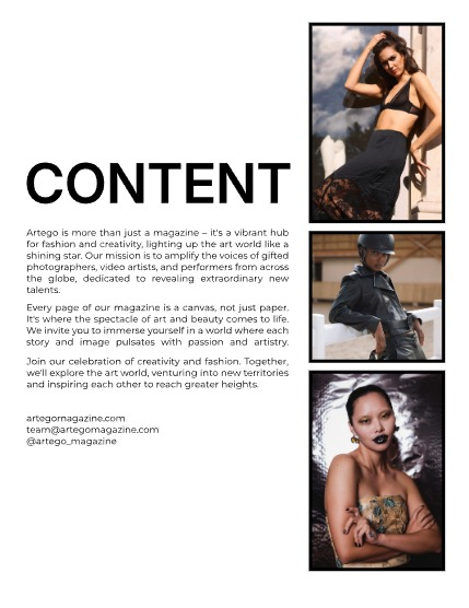 ARTEGO MAGAZINE -  FASHION & GLAMOUR NOVEMBER ISSUE 1123, page 2