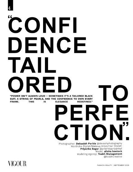 VIGOUR MAGAZINE Fashion & Beauty | September 2025 | Issue 10, page 4