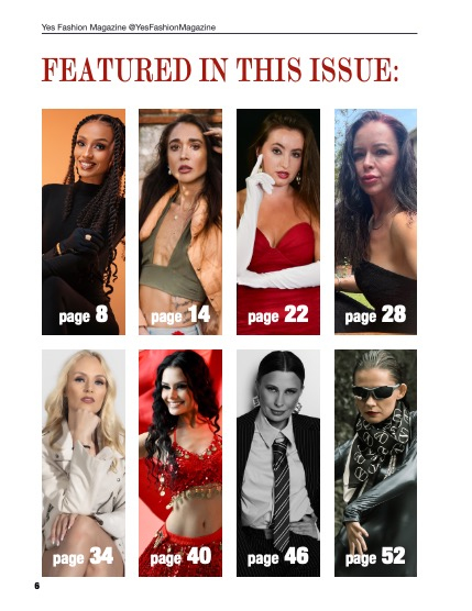 Yes Fashion Magazine, Issue #108, September 2026, Fashion Edition, page 6