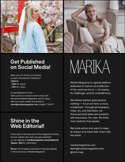 MARIKA MAGAZINE PORTRAIT (ISSUE 6064 - DECEMBER), page 2