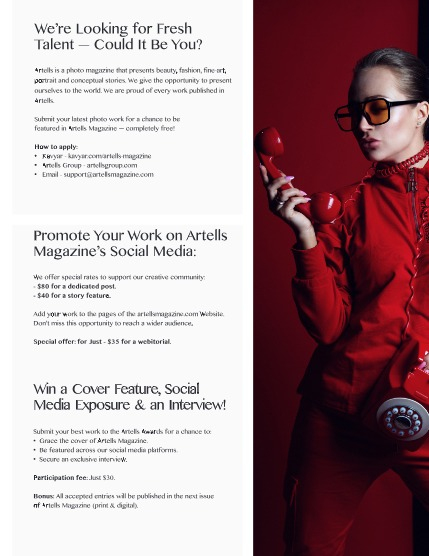 ARTELLS MAGAZINE - PORTRAIT SEPTEMBER (Vol 3579), page 3