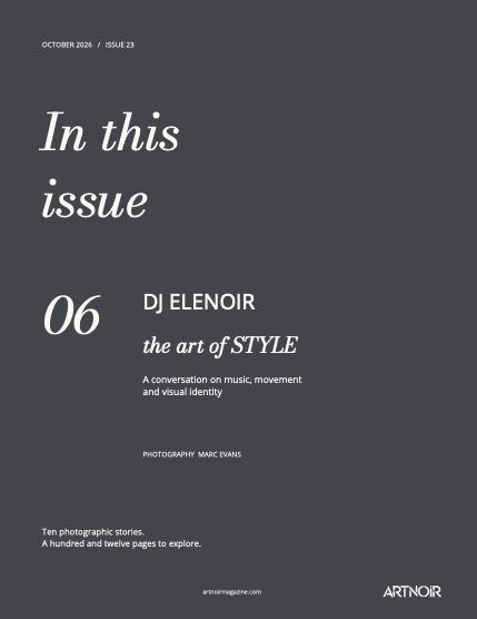 ARTNOIR Issue 23 vol 1, October 2026, page 3