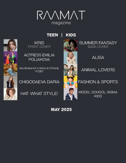 RAAMAT Magazine May 2025 Teen&Kids Edition Issue 1, page 3