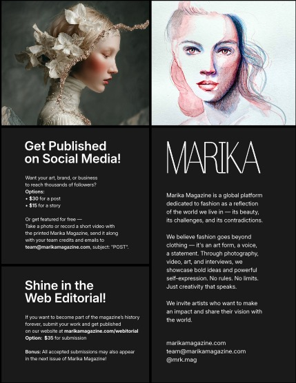 MARIKA MAGAZINE FINE-ART & AI (ISSUE 5834 - August), page 2