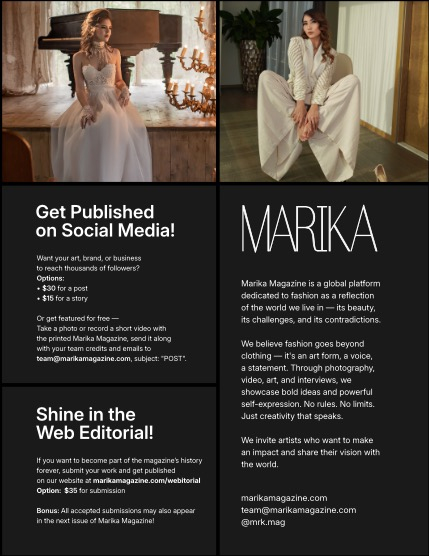 MARIKA MAGAZINE FASHION & GLAMOUR (ISSUE 5908 - SEPTEMBER), page 2