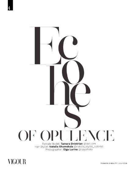 VIGOUR MAGAZINE Fashion & Beauty | July 2026 | Issue 14, page 4