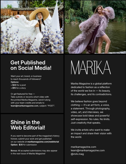 MARIKA MAGAZINE PORTRAIT (ISSUE 5861 - August), page 2