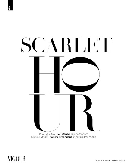 VIGOUR MAGAZINE The Nude & Boudoir | February 2026 | Issue 01, page 4