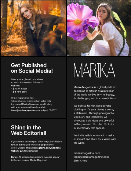 MARIKA MAGAZINE PORTRAIT (ISSUE 6061 - DECEMBER), page 2