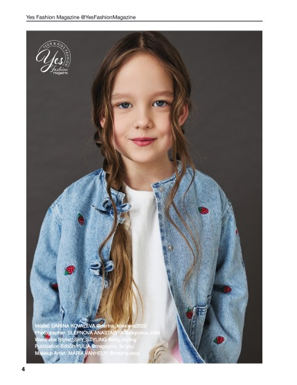 Yes Fashion Magazine, Issue #94, June 2026, Kids Teens Edition, page 4