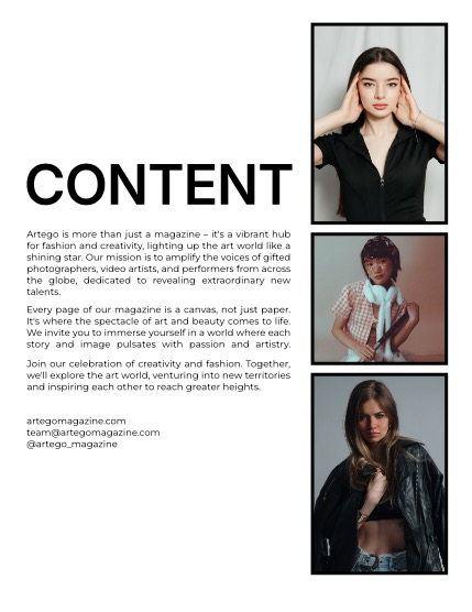 ARTEGO MAGAZINE - PORTRAIT MAY ISSUE 858, page 2