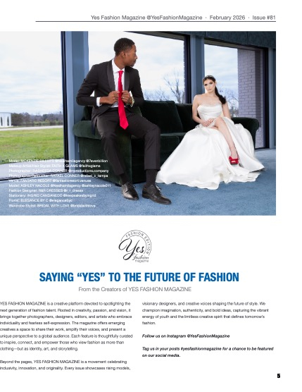 Yes Fashion Magazine, Issue #81, February 2026, Fashion Edition, page 5