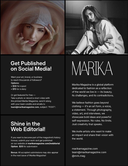 MARIKA MAGAZINE PORTRAIT (ISSUE 6040 - NOVEMBER), page 2