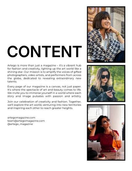 ARTEGO MAGAZINE - PORTRAIT OCTOBER ISSUE 1103, page 2